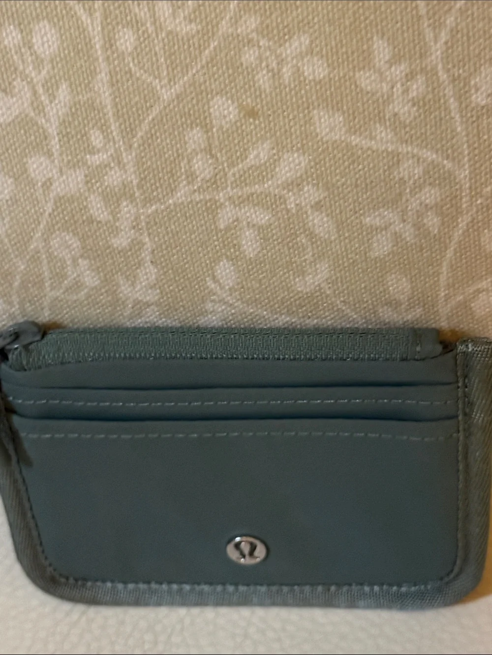 lululemon athletica Teal Zip Card Holder